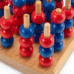 Holzspielzeug|Gesellschaftsspiele * Holz Bi-Ba-Butze Kristian Finken Strategiespiel Vier gewinnt 3 D