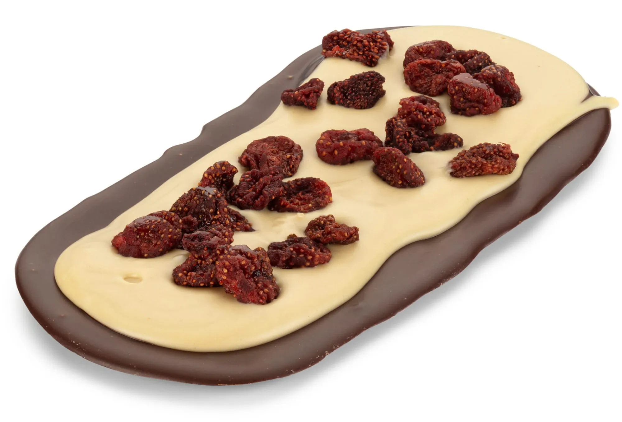 Schokolade * Goldhelm Schokoladen Manufaktur Tafelschokolade „Mandelnougat & Walderdbeere“