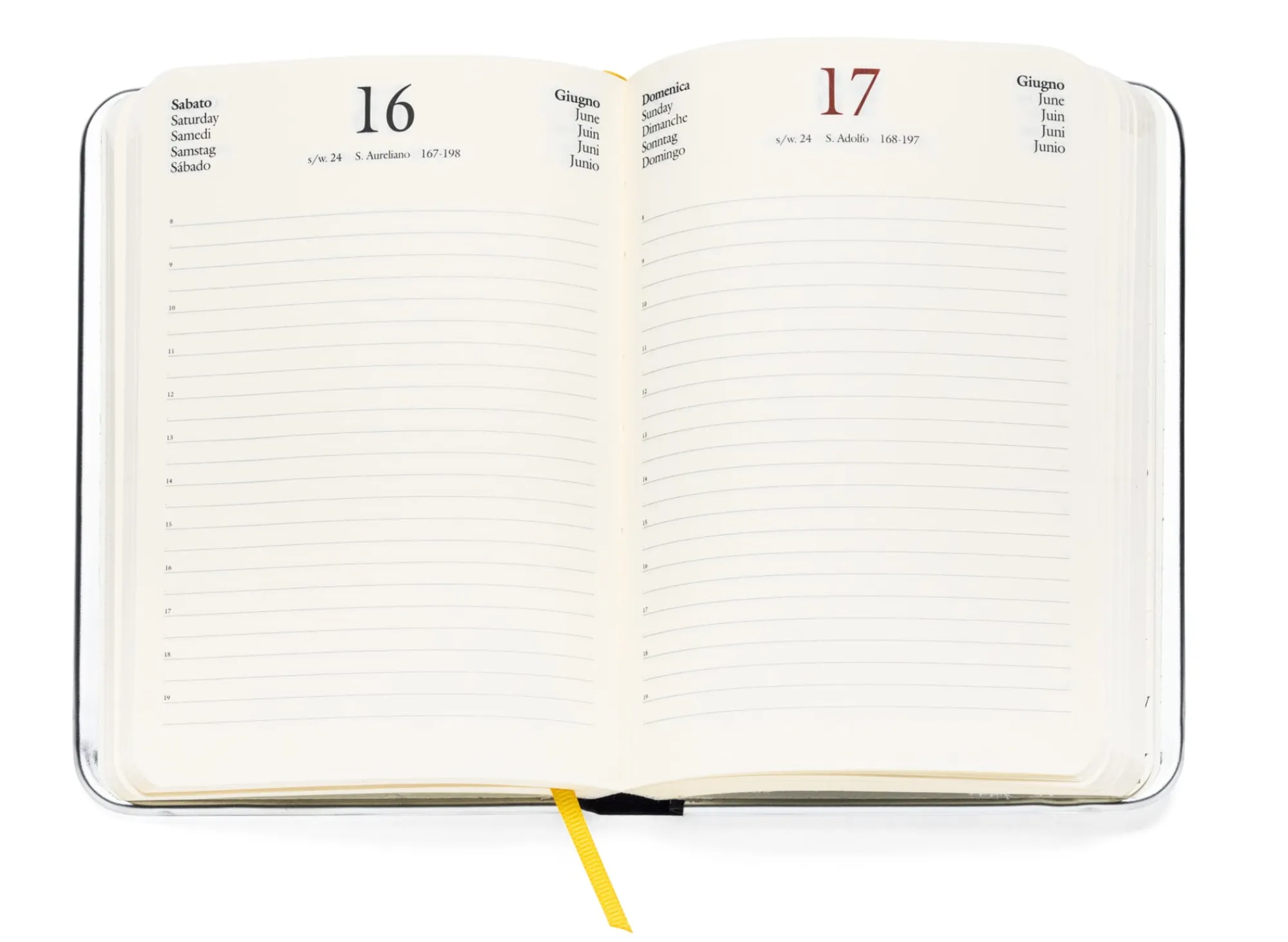 Zeitplaner & Kalender * Bindewerk Tageskalender Metallkante