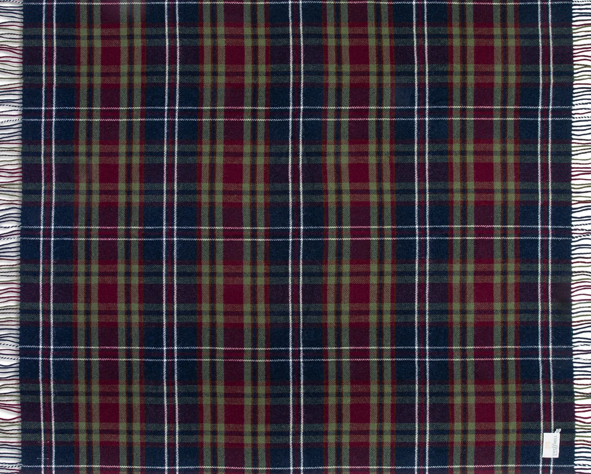 Decken * Tweedmill Textiles Tartan-Schurwolldecke Morello Check