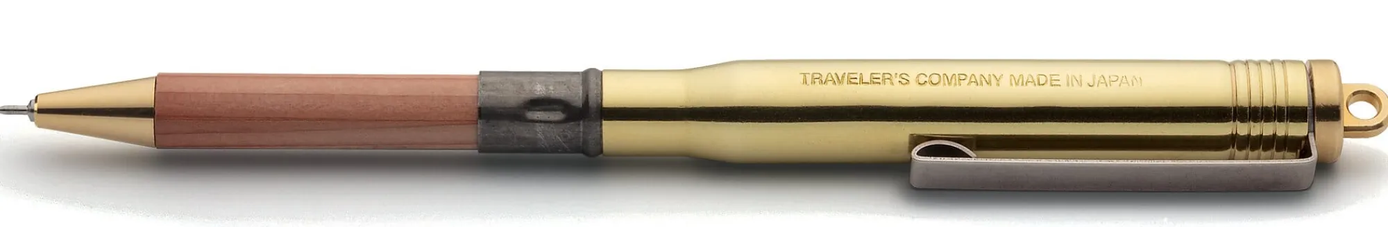 Kugelschreiber * Traveler’s Company Taschenkugelschreiber Messing