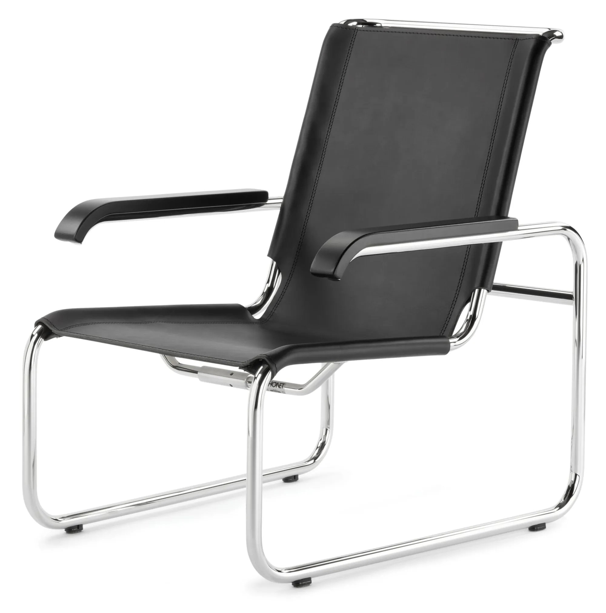 Sitzmöbel * Thonet Stahlrohrsessel S 35 Kernleder L