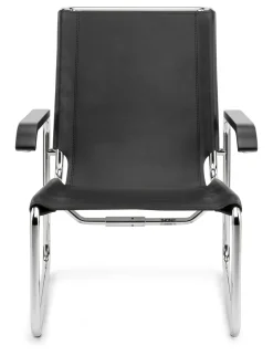 Sitzmöbel * Thonet Stahlrohrsessel S 35 Kernleder L