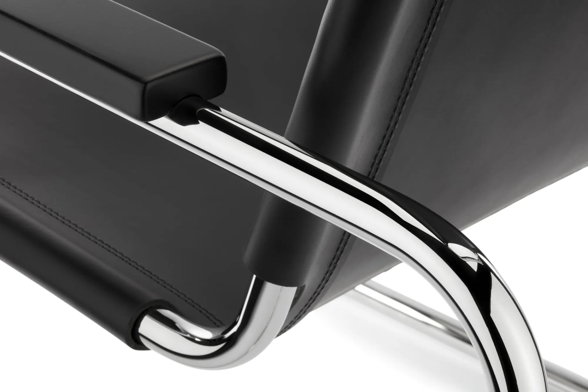 Sitzmöbel * Thonet Stahlrohrsessel S 35 Kernleder L