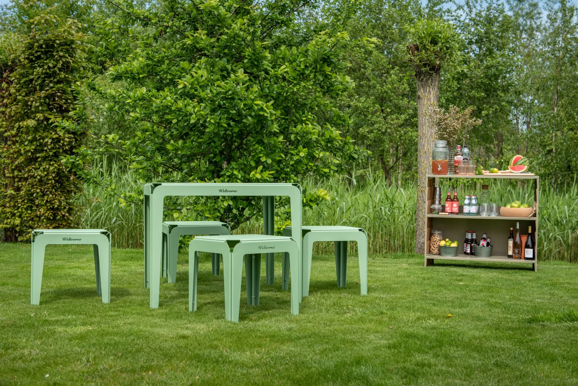 Gartentische * Weltevree Tisch Bended Table 90