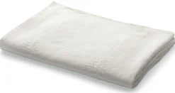 Tischwäsche * Charvet Editions Tischdecke Leinen Blätterranke Weiß