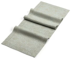 Tischwäsche * Erika Vaitkute Tischläufer Jacquard Leinen Blau