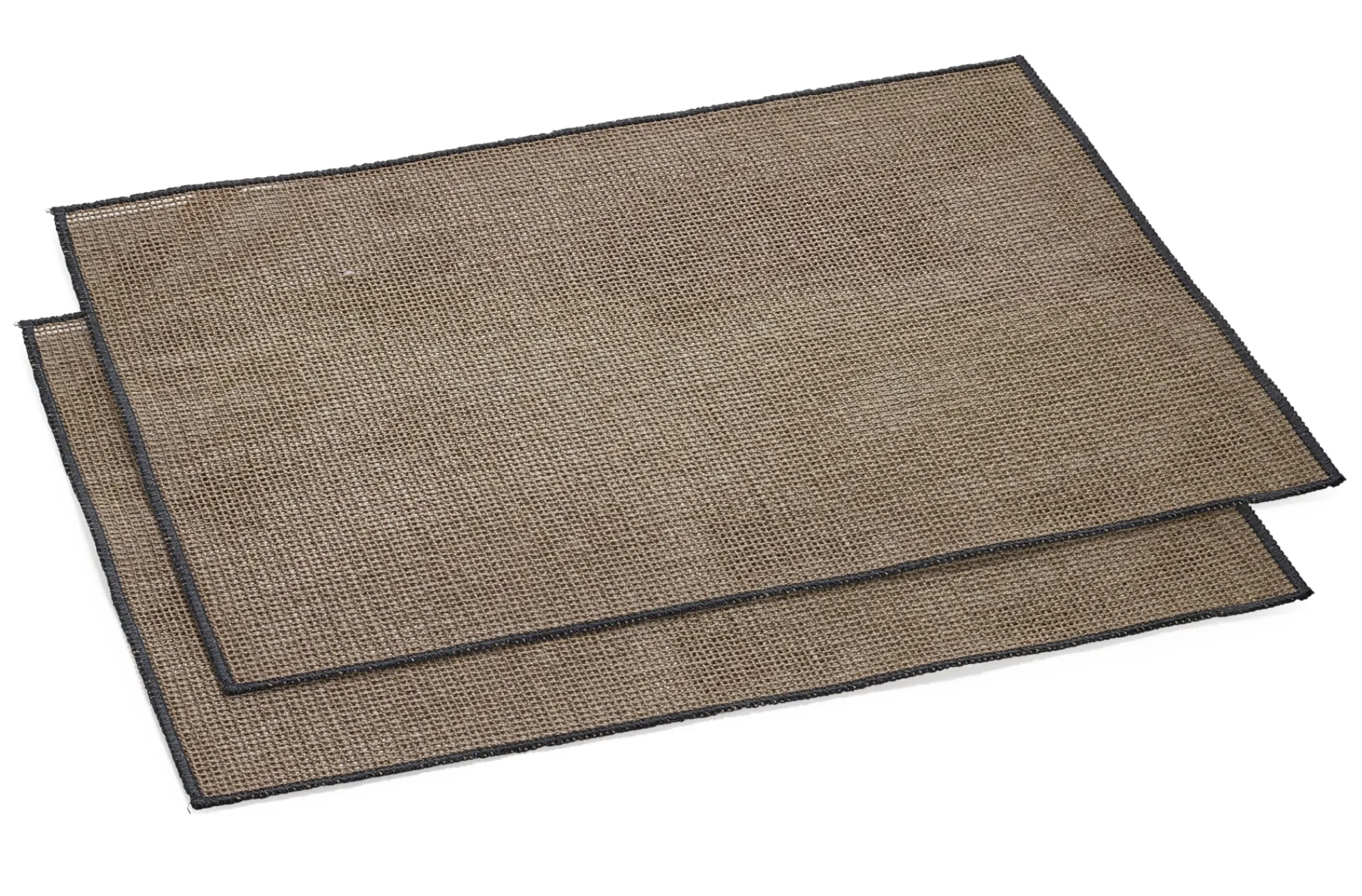 Tischwäsche * Charvet Editions Tischset Reinleinen gestärkt Schwarz