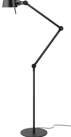 Stehleuchten * Tonone Bodenleuchte Stahl und Aluminium Schwarz