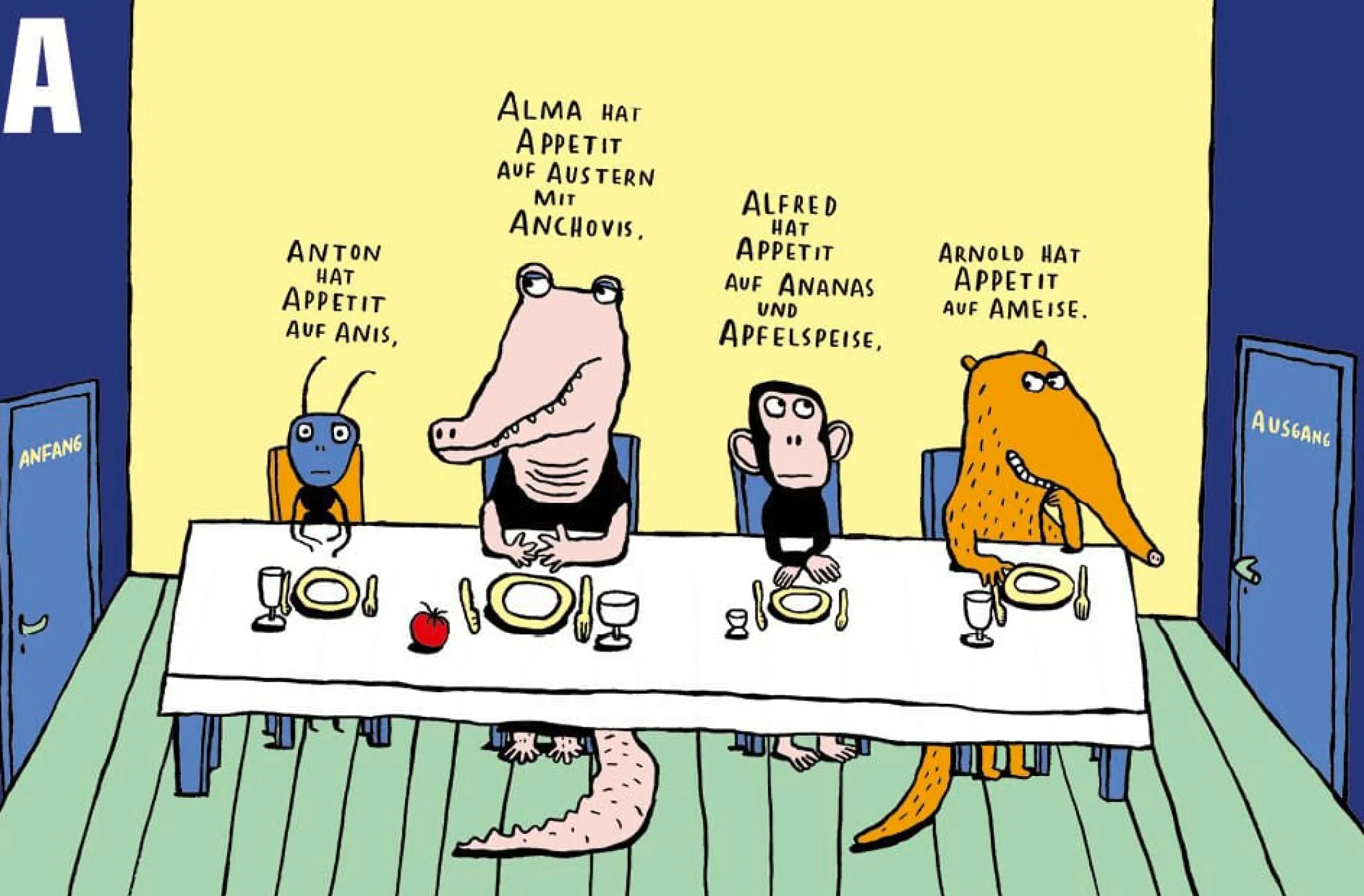 Kinderbücher|Kinderbücher * Peter Hammer Verlag Trauriger Tiger toastet Tomaten