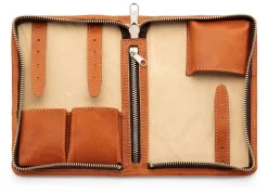 Kulturbeutel|Kulturtaschen * F. Hammann Uhrenetui Stierleder