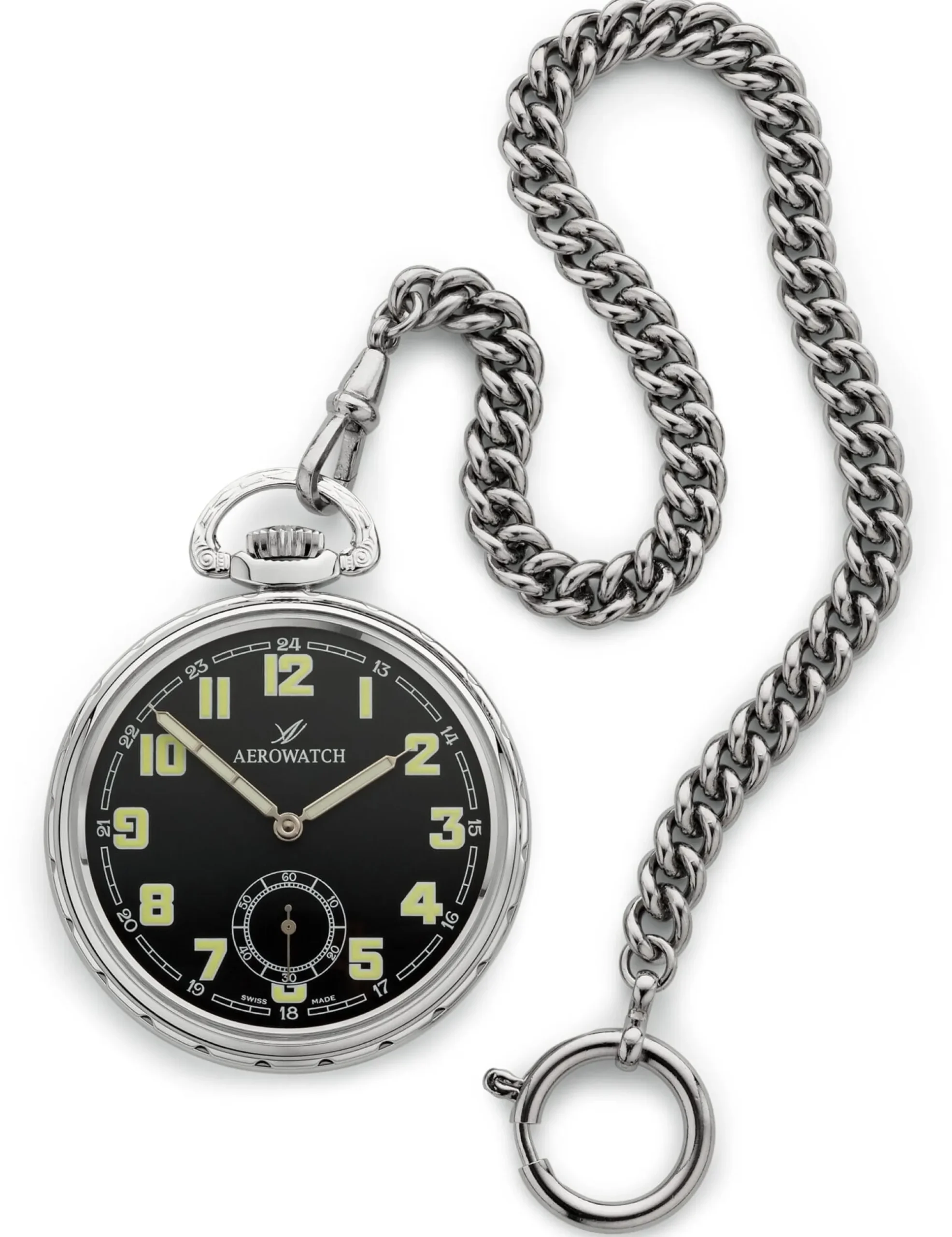 Weitere Accessoires * Gottlieb & Wagner Uhrkette Messing palladiert