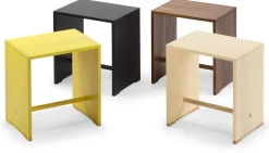 Kleinmöbel|Schränke & Regale * wb form Ulmer Hocker Nussbaumholz