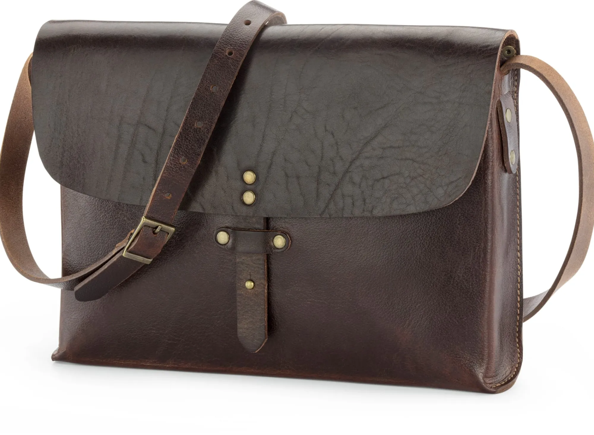 Umhänge- & Handtaschen|Handtaschen * Greenbelts® Umhängetasche Rindleder, braun