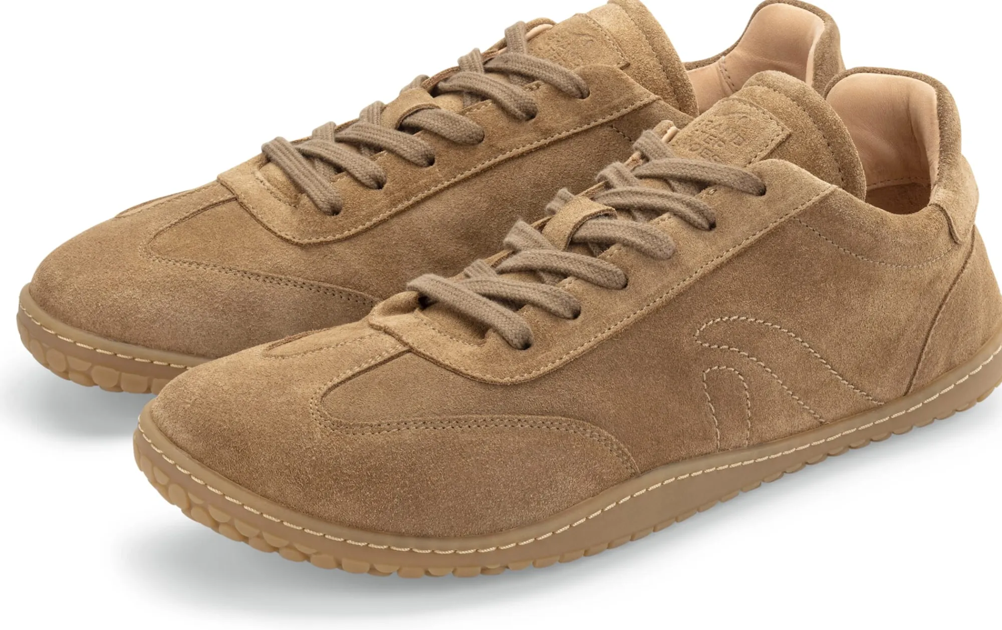 Sneaker|Freizeitschuhe * Grand Step Shoes Unisex-Barfußschuh Suede Cognac