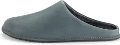 Hausschuhe|Hausschuhe * Gottstein Unisex-Lederpantoffel Blaugrau