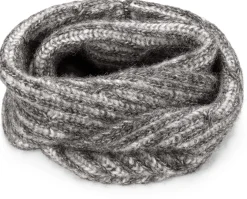 Schals & Tücher|Schals & Tücher * Les Racines du Ciel Unisex-Loopschal Rippenstrick, grau