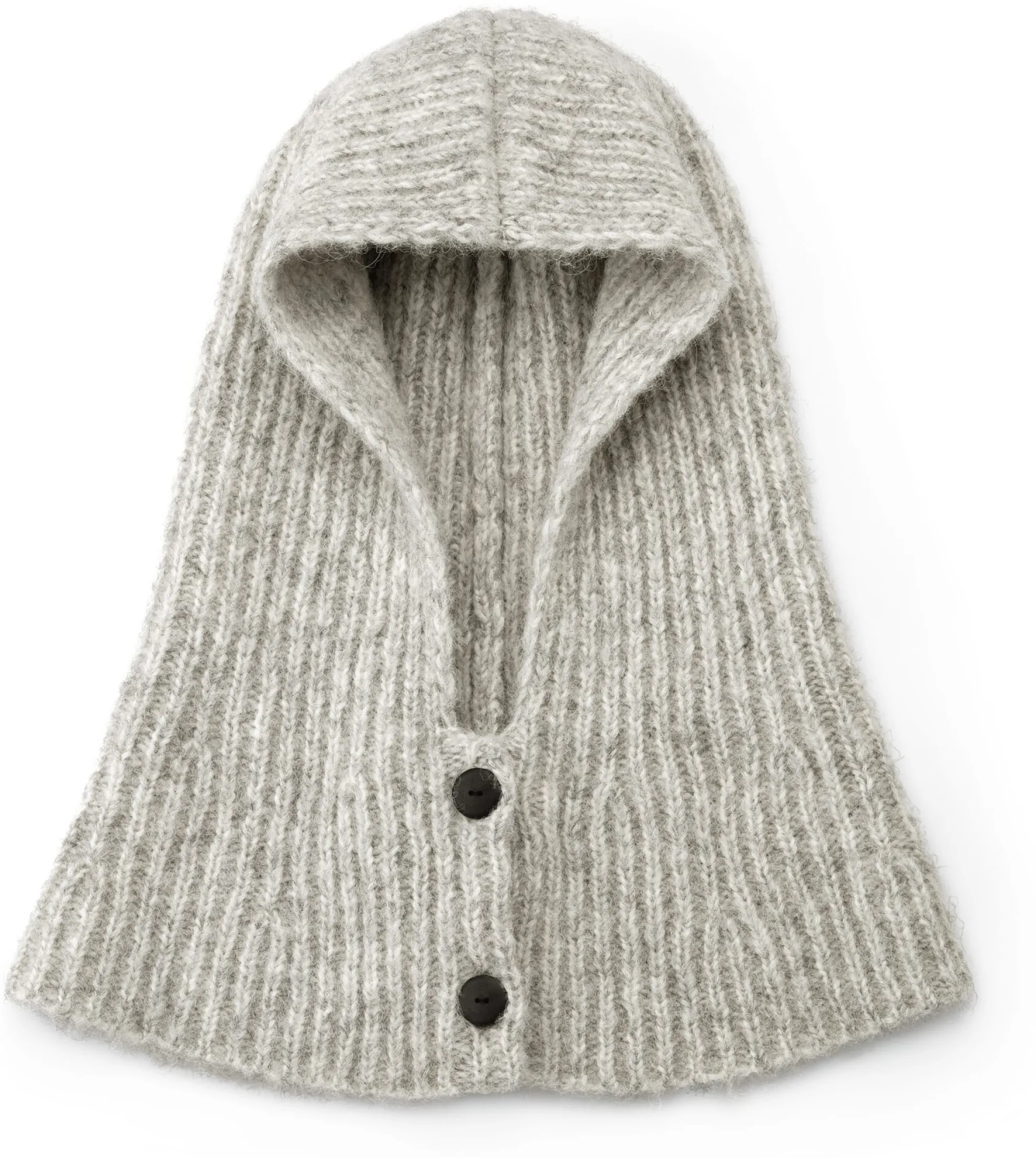 Mützen|Schals & Tücher * Les Racines du Ciel Unisex-Strickkapuze meliert, Ecru