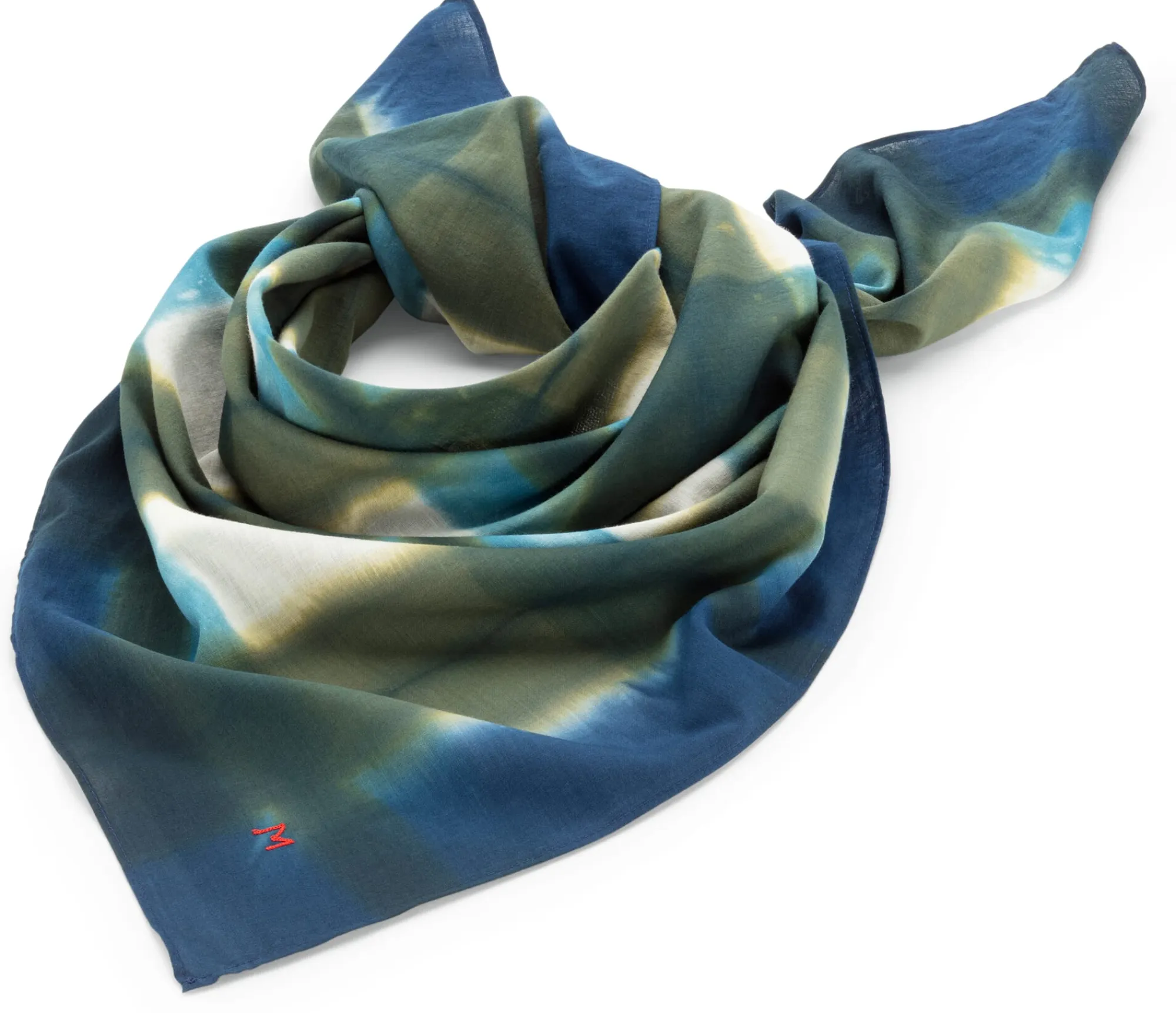 Schals & Tücher|Schals & Tücher * Moismont Unisextuch N° 822 Batik, Grün-Blau