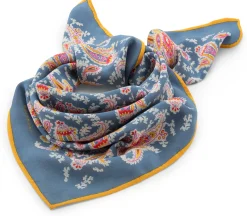 Schals & Tücher|Schals & Tücher * Moismont Unisextuch N° 763 Paisley Seide, Indigo