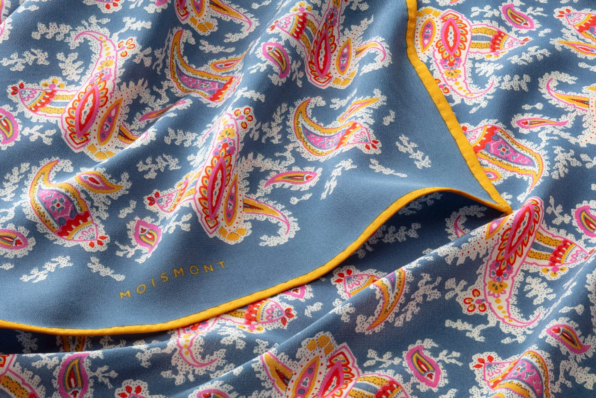 Schals & Tücher|Schals & Tücher * Moismont Unisextuch N° 763 Paisley Seide, Indigo