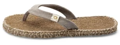 Sandalen|Freizeitschuhe * Werner Schuhe Unisex-Zehentrenner Naturfaser Taupe