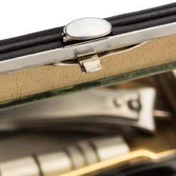 Kulturbeutel|Kulturtaschen * F. Hammann Utensilienetui Lammleder Schwarz