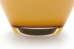 Vasen & Schalen * Glasmanufaktur Harzkristall Vase Harzkristall honiggelb
