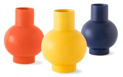 Vasen & Schalen * raawii Vase Strøm Mattgelb