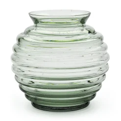 Vasen & Schalen * Farbglashütte Lauscha Vase Thüringer Waldglas Kugelform