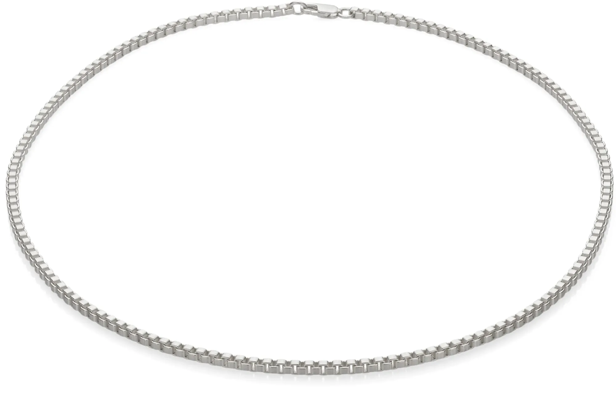 Schmuck * Ménard Venezianerkette eckig, Silber