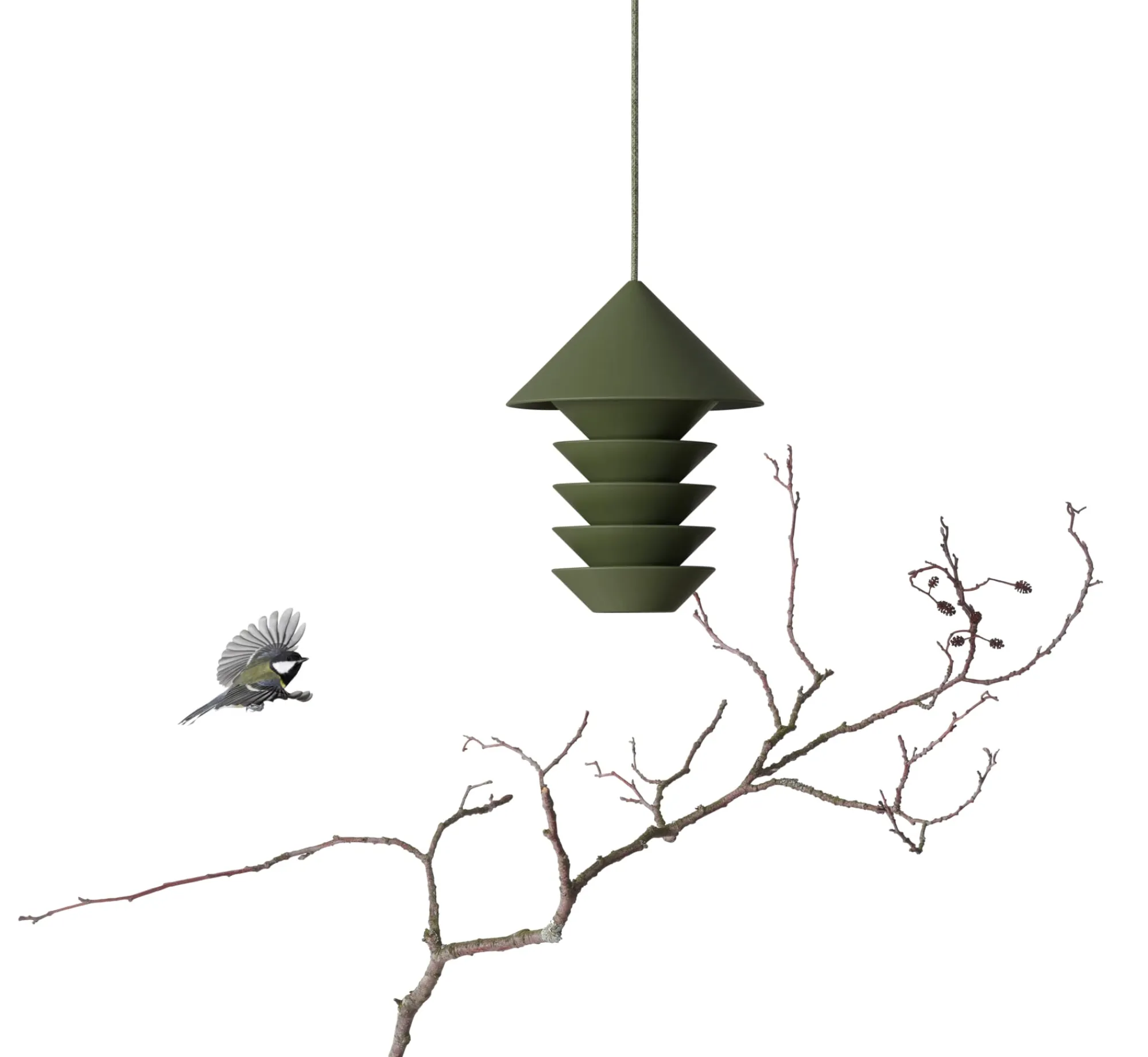 Nist- & Futterplätze * Vogelfutterspender Bird Silo Grün