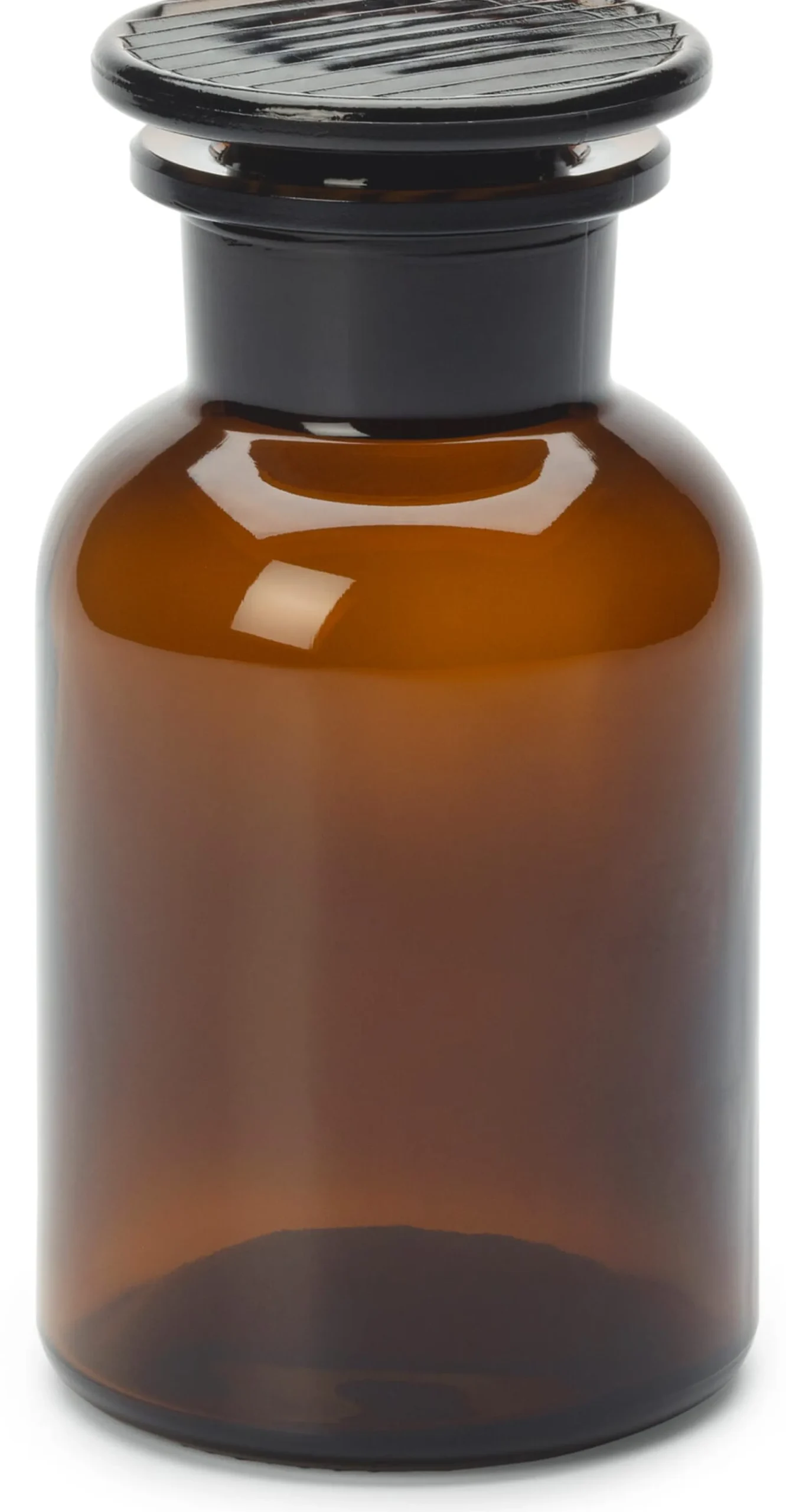 Vorratsgläser * Sklarny Moravia Vorratsflasche mit Glasstopfen Braun