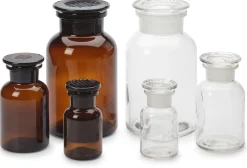 Vorratsgläser * Sklarny Moravia Vorratsflasche mit Glasstopfen Farblos