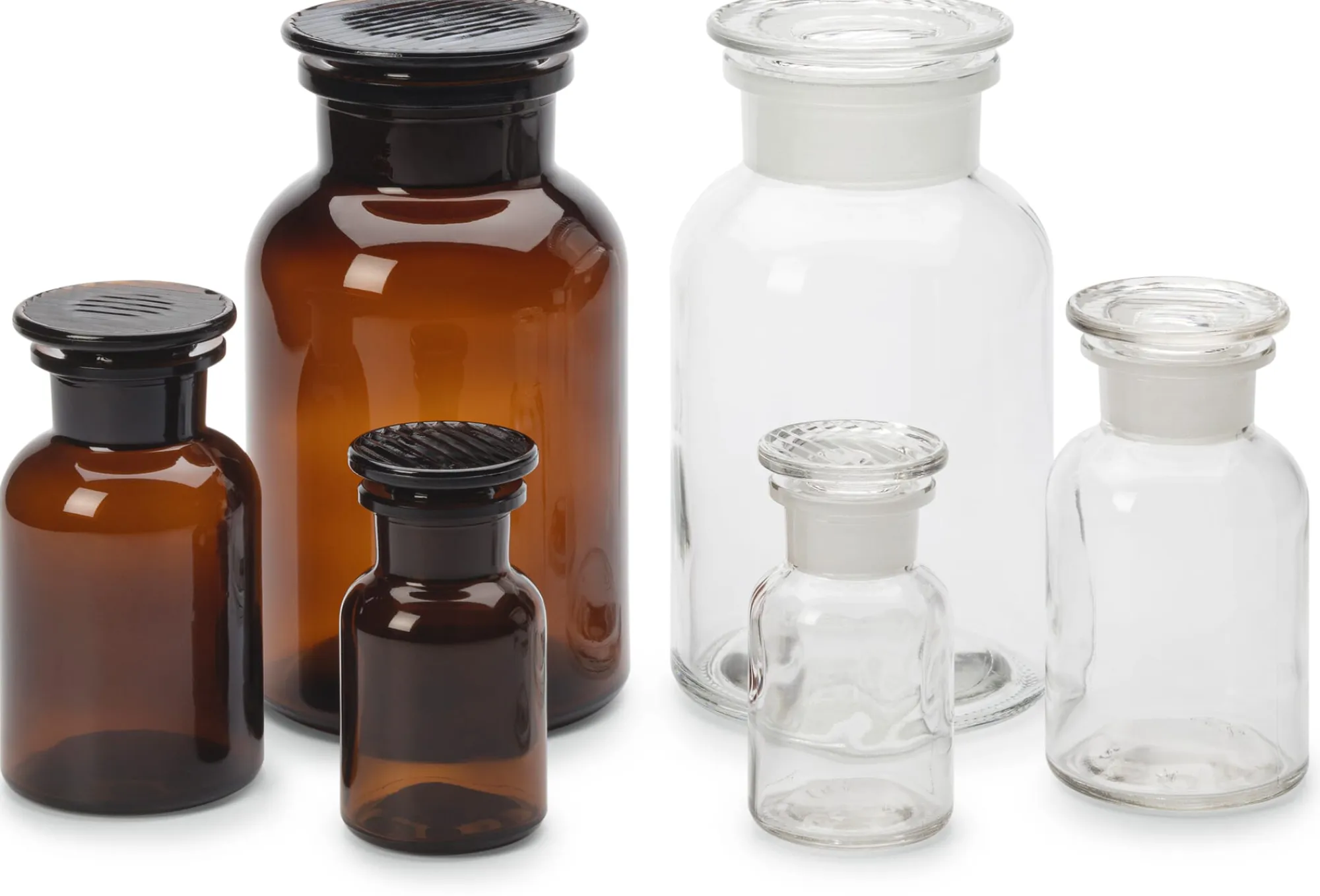 Vorratsgläser|Vorratshaltung * Sklarny Moravia Vorratsflasche mit Glasstopfen Farblos