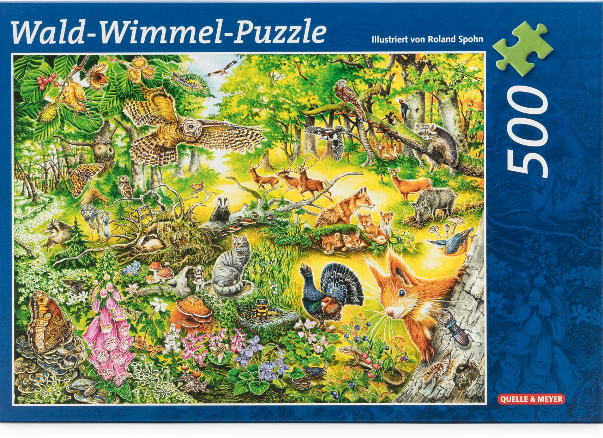 Geduldspiele|Gesellschaftsspiele * Quelle & Meyer Verlag Wald Wimmel Puzzle 500 Teile