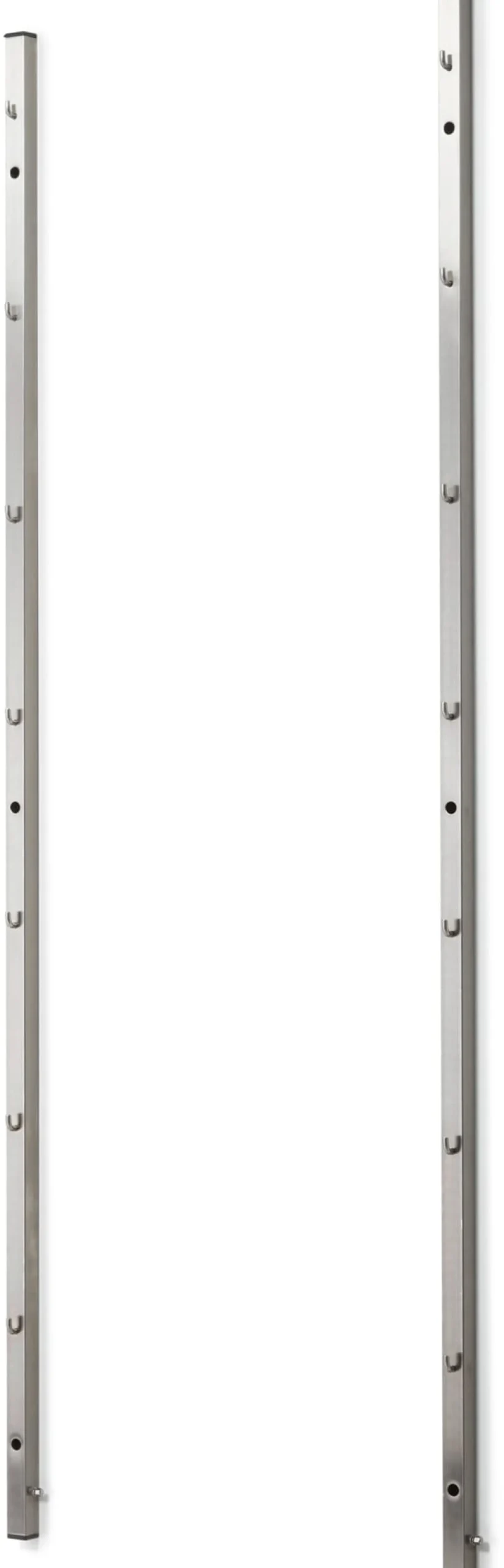 Badaccessoires|Küchenmöbel * Hupfer Wandhakenschiene zu Regalsystem Inox