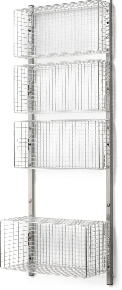 Badaccessoires|Küchenmöbel * Hupfer Wandhakenschiene zu Regalsystem Inox