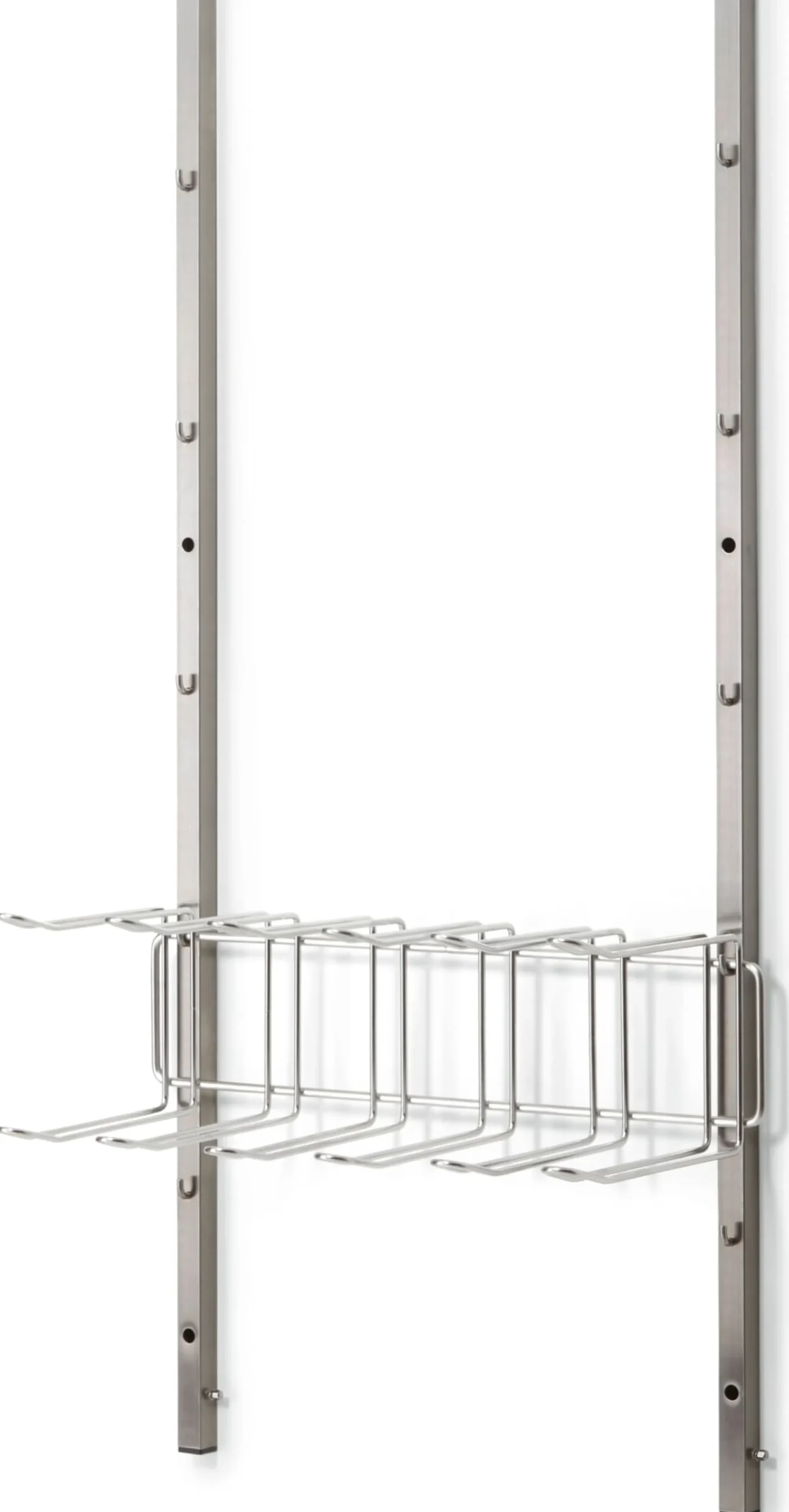 Badaccessoires|Küchenmöbel * Hupfer Wandhakenschiene zu Regalsystem Inox