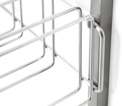 Badaccessoires|Küchenmöbel * Hupfer Wandhakenschiene zu Regalsystem Inox