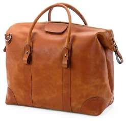 Reisetaschen * F. Hammann Weekender Stierleder Cognac