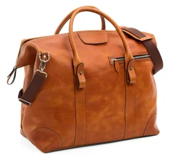 Reisetaschen * F. Hammann Weekender Stierleder Cognac
