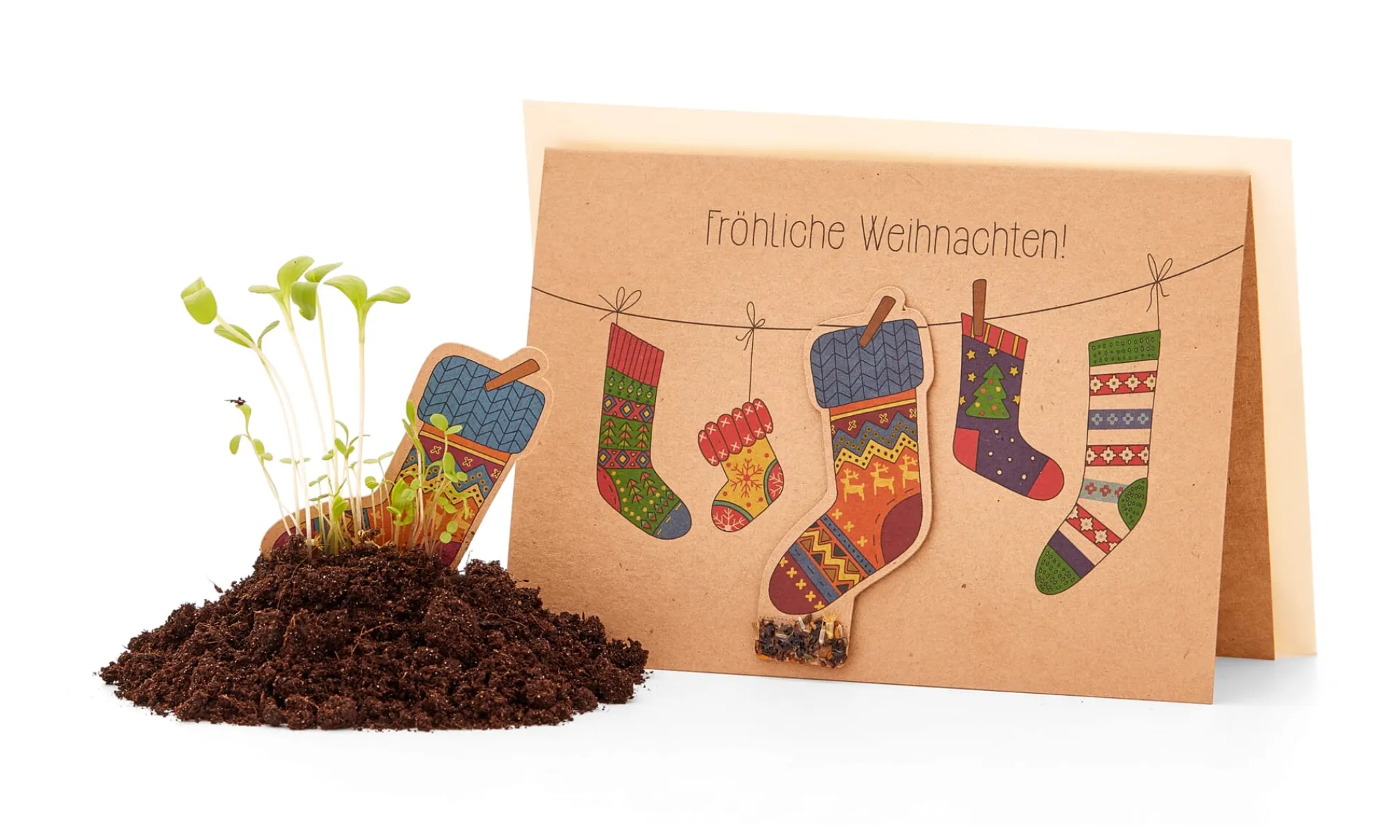 Papeterie|Blumensamen * Die Stadtgärtner Weihnachtskarten mit Wildblumensamen