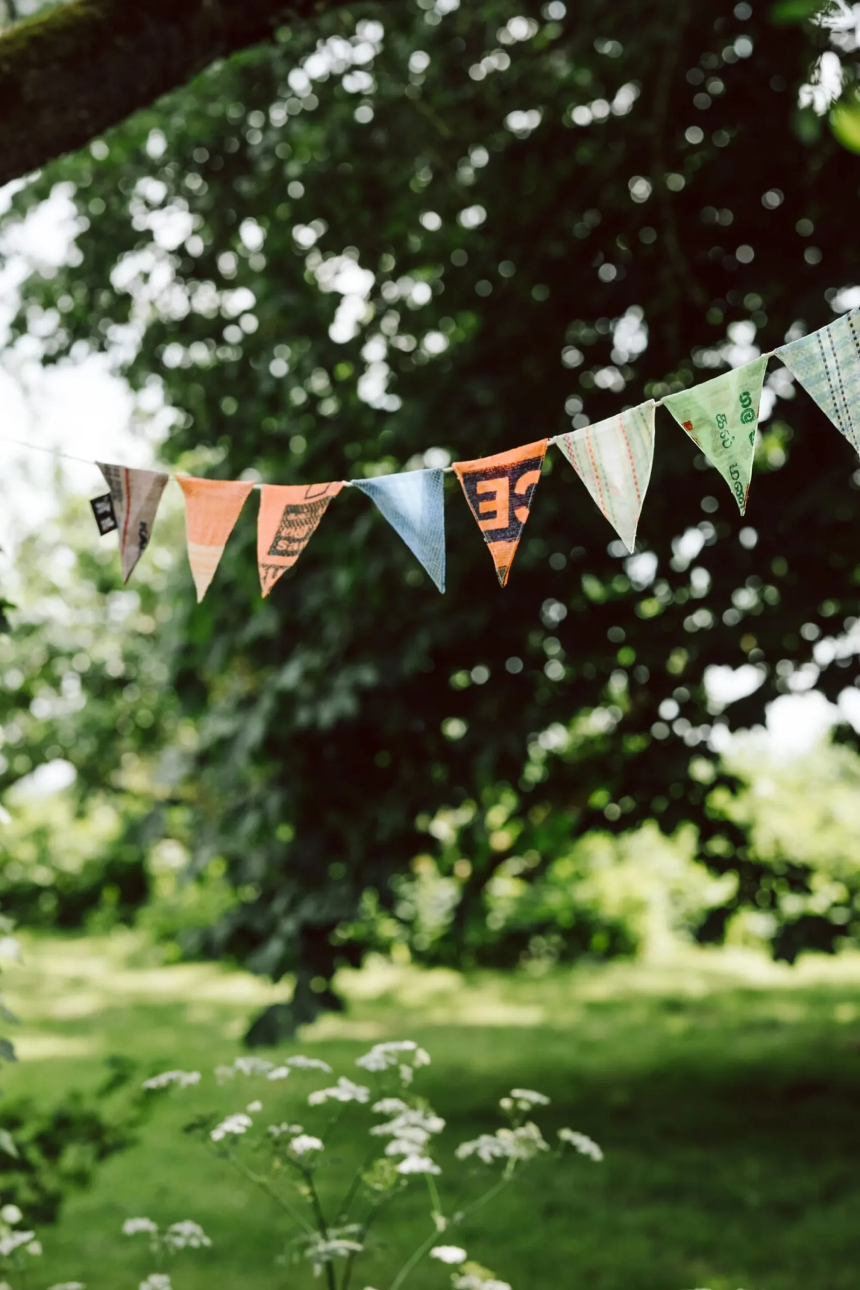 Wohnaccessoires * Fair Squared Wimpelkette Upcycling