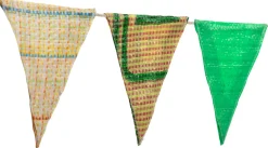 Wohnaccessoires * Fair Squared Wimpelkette Upcycling