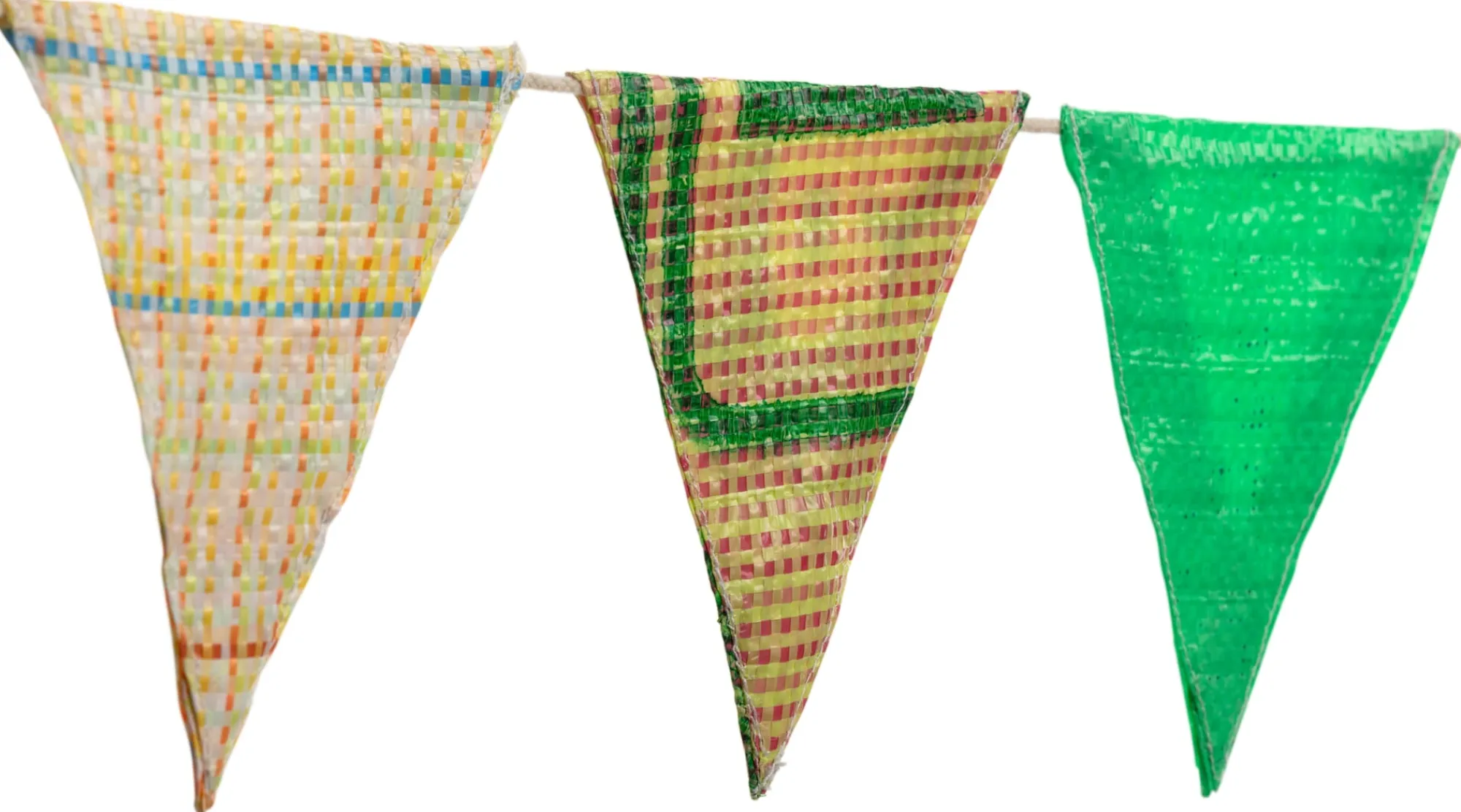 Wohnaccessoires * Fair Squared Wimpelkette Upcycling