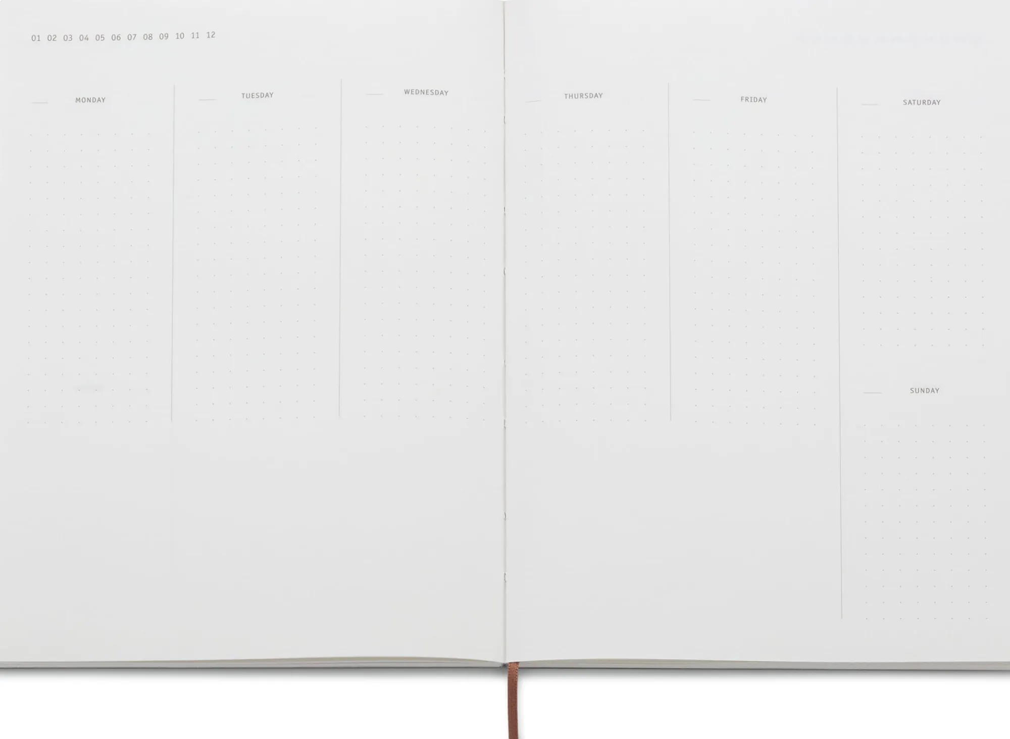 Zeitplaner & Kalender * Vivid Studio Wochenplaner Halbleinen