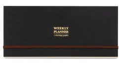 Zeitplaner & Kalender * O-check design Wochenplaner Querformat Schwarz
