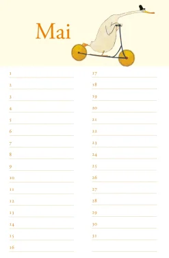 Wandkalender|Zeitplaner & Kalender * Peter Hammer Verlag Wolf Erlbruchs Geburtstagskalender