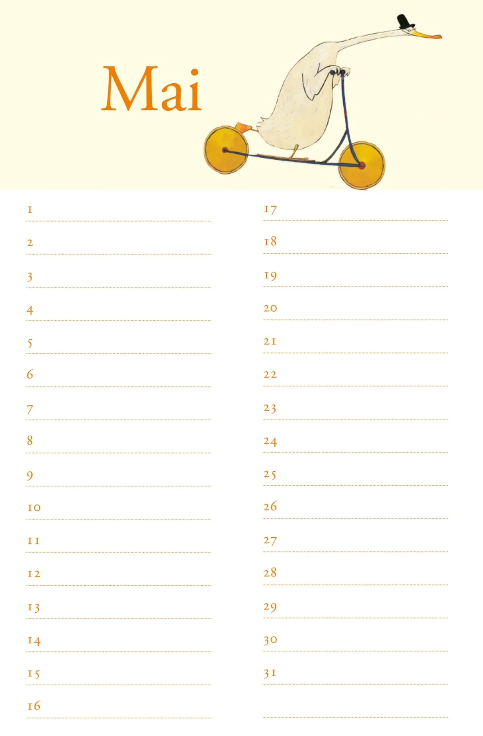 Wandkalender|Zeitplaner & Kalender * Peter Hammer Verlag Wolf Erlbruchs Geburtstagskalender